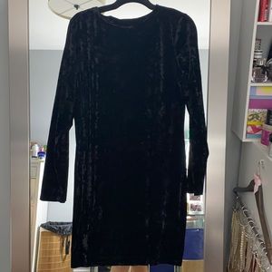 Joe Fresh Black Crushed Velvet Dress Sz XL